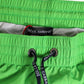 Green Nylon Drawstring Men Shorts Swimwear