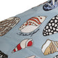 Blue Seashell Print Nylon Men Shorts Swimwear