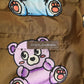 Brown Multicolor Teddy Bear Men Shorts Swimwear