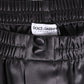 Black Satin Silk Elastic Men Boxer Short Swimwear