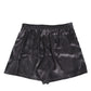 Black Satin Silk Elastic Men Boxer Short Swimwear