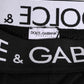 Black Cotton Elastic Logo Waistband Swimwear