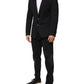 Dark Blue Cotton Men Jacket Coat Blazer Suit