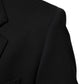 Dark Blue Cotton Men Jacket Coat Blazer Suit