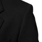 Dark Blue Cotton Men Jacket Coat Blazer Suit