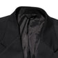 Dark Blue Cotton Men Jacket Coat Blazer Suit