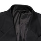 Dark Blue Cotton Men Jacket Coat Blazer Suit