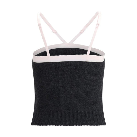Virgin wool crop Top