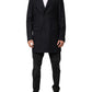 Dark Blue Wool Men Jacket Coat Blazer Suit