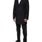 Dark Blue Wool Men Jacket Coat Blazer Suit