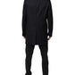 Dark Blue Wool Men Jacket Coat Blazer Suit