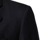 Dark Blue Wool Men Jacket Coat Blazer Suit