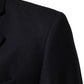 Dark Blue Wool Men Jacket Coat Blazer Suit