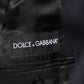 Dark Blue Wool Men Jacket Coat Blazer Suit
