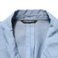 Light Blue Linen Double Breasted Men Jacket Blazer