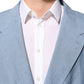 Light Blue Linen Double Breasted Men Jacket Blazer