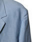 Light Blue Linen Double Breasted Men Jacket Blazer