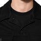 Black Cotton Denim Stretch Giubbotto Jacket