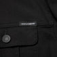 Black Cotton Denim Stretch Giubbotto Jacket