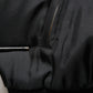 Black Red Floral Silk Bomber Blouson Jacket
