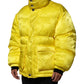 Yellow Nylon Logo Puffer Bomber Men Jacket