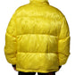 Yellow Nylon Logo Puffer Bomber Men Jacket