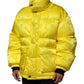 Yellow Nylon Logo Puffer Bomber Men Jacket