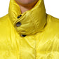 Yellow Nylon Logo Puffer Bomber Men Jacket