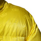 Yellow Nylon Logo Puffer Bomber Men Jacket