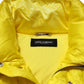 Yellow Nylon Logo Puffer Bomber Men Jacket