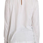 White Cotton Longsleeve Collared Blouse