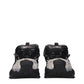 Black Fabric Chunky Sneakers