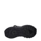 Black Fabric Chunky Sneakers