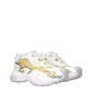Gold Fabric Low Tops