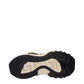 Beige Leather Athletic Sneakers