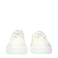 Beige Fabric Platform Sneakers