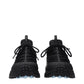 Black Fabric Athletic Sneakers