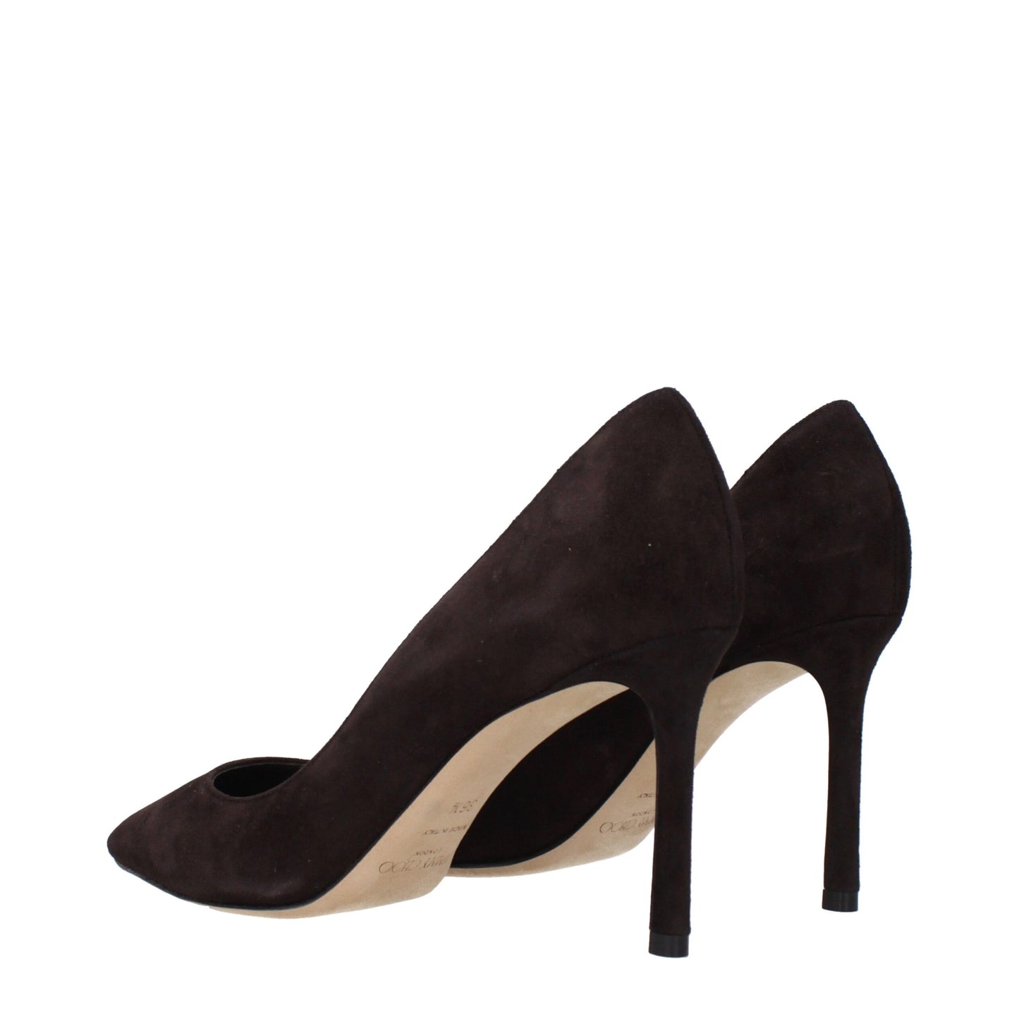 Brown Leather High Heel Pumps