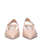 Pink Leather High Heel Pumps