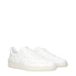 White Leather Low Tops