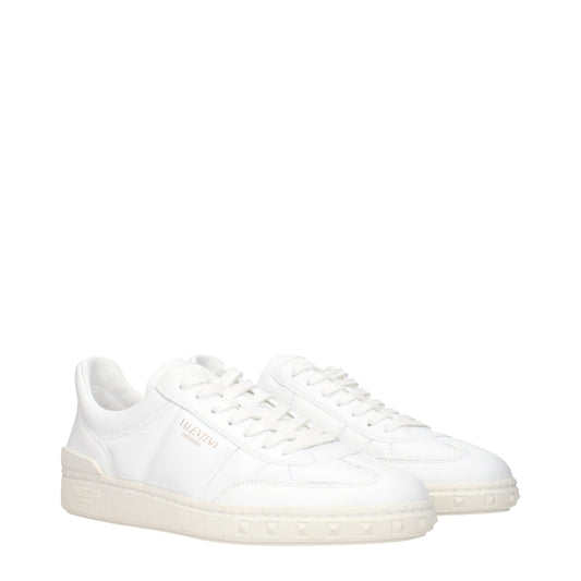 White Leather Low Tops