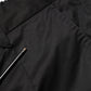 Black Cotton Tapered Men Formal Trousers Pants