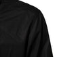 Black Cotton Embellished Collar Men’s Shirt