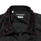 Black Cotton Embellished Collar Men’s Shirt