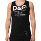 Black Cotton Sleeveless Tank Top DG Logo Men T-shirt