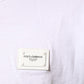 White Logo Plaque Cotton Crew Neck T-shirt