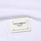 White Logo Plaque Cotton Crew Neck T-shirt
