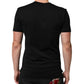 Black Cotton Velvet Logo Print Men T-shirt