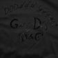 Black Cotton Velvet Logo Print Men T-shirt