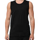 Black Cotton Sleeveless Underwear Men Tank Top